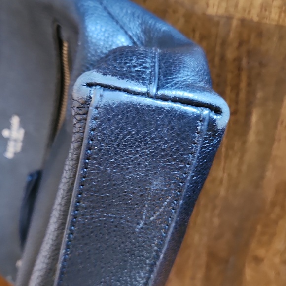 Kate Spade NY Jackson Black Pebbled Leather Crossbody Bag Purse Top Zip - Picture 3 of 12